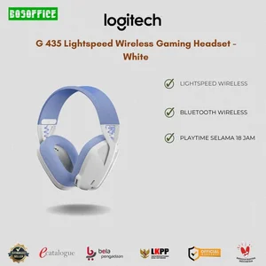 Gaming Headset Logitech G 435 Lightspeed Wireless - White