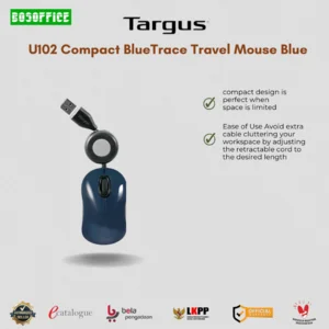 U102 Compact BlueTrace Travel Mouse Targus - Blue