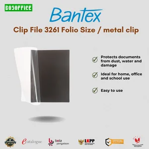 Klip Kertas Bantex Clip File 3261 Folio Size / metal clip