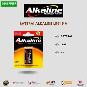 BATERAI ALKALINE LR61 9 V