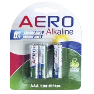 BATERAI ALKALINE AAA AERO 1.5 V