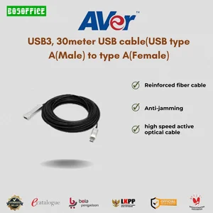 USB3 30meter AVER USB cable(USB type A(Male) to type A(Female)
