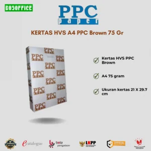 KERTAS HVS A4 PPC Brown 75 Gr