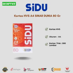Kertas HVS A4 SINAR DUNIA 80 Gr