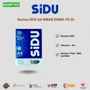 Kertas HVS A4 SINAR DUNIA 70 Gr