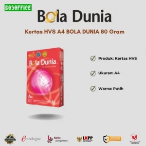 Kertas HVS A4 BOLA DUNIA 80 Gram