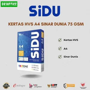 KERTAS HVS A4 SINAR DUNIA 75 GSM