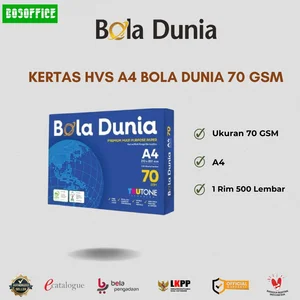 KERTAS HVS A4 BOLA DUNIA 70 GSM