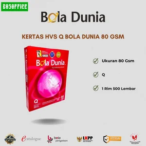 KERTAS HVS Q BOLA DUNIA 80 GSM