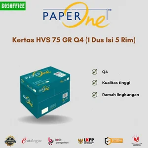 Kertas HVS Q4 PaperOne 75 GR (1 Dus Isi 5 Rim)
