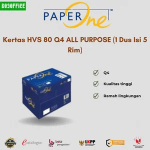 Kertas HVS Q4 PaperOne 80 GR ALL PURPOSE (1 Dus Isi 5 Rim)