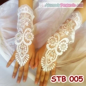 Sarung Tangan Pesta Wedding Lace l AKsesoris Pengantin Modern- STB 005