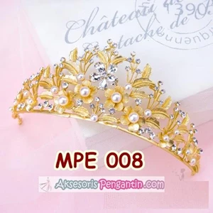 Crown Wedding Accessories l Bridal Party Hair Gold Crown-MPE 008