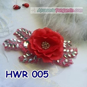 Hair accessories Headpiece Red l Wedding Party Hairpieces HWR-005