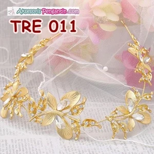 Gold tiara Wedding Party Hair Accessories for the bride-l TRE 011