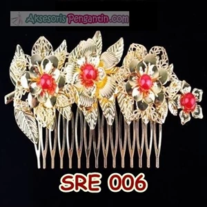 Kebaya Modern Bun accessories l Sirkam Hair Gold Party-SRE 006