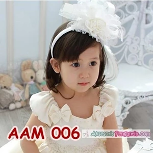 Hair Accessories Bando Modern Children's Party Accessories-Party White-AAM006