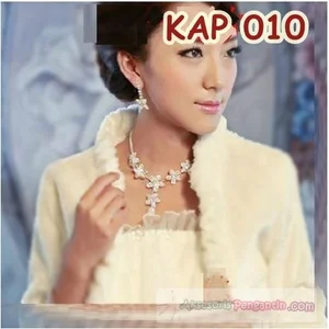 Perhiasan Kalung Pengantin l Aksesoris Kalung Anting Wanita - KAP 010