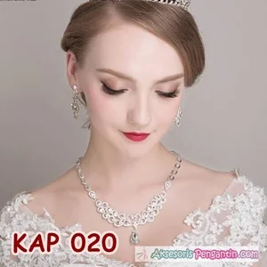 Kalung Pesta Pengantin Wanita l Aksesoris Wedding Wanita Modern-KAP020
