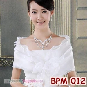 Bolero Pesta Wedding Wanita l Aksesoris Cardigan Pengantin - BPM 012