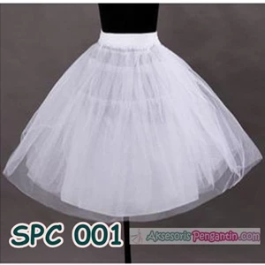 Petticoat Pengembang Rok Mini Dress l Rok tutu Balet Putih - SPC 001