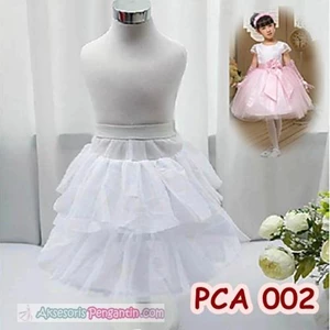 Petticoat Anak l Rok Pengembang Mini Dress Anak (1Hoop 2Layer)-PCA 002