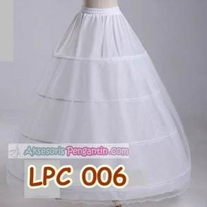 Wedding petticoat Skirt l Inner bridal gown (4ring 2layer) LCP-006