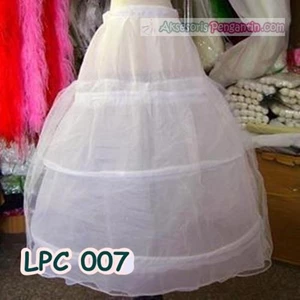 Petticoat Pengantin l Rok Dalaman Gaun Wedding (3ring 1layer)- LCP 007