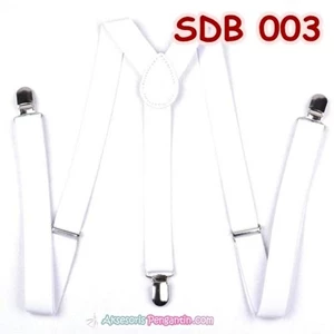 Suspender Wedding Putih Pria Atau  Wanita-Tali Baju Bretel Suspender-SDB003
