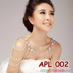 Pearl l Bolero Cardigan Ladies wedding dress Accessories-APL 002