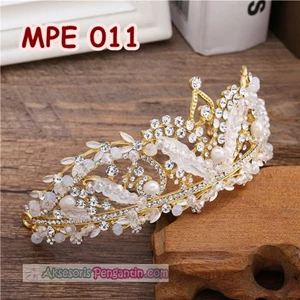 Crown Gold Bridal Accessories-Hair Crown Wedding-Party MPE011