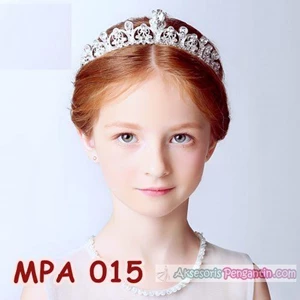 Crown Mahkota Pesta Anak Modern l Aksesoris Rambut sanggul Putri-MPA 015