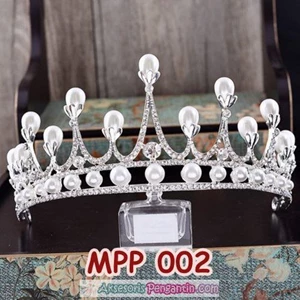 Aksesoris Crown Rambut Pesta Pengantin l Mahkota Wedding Wanita-MPP002