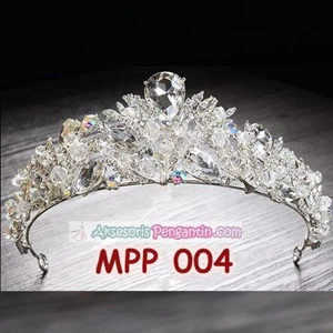 Aksesoris Mahkota Pengantin Wanita - Crown Sanggul Rambut Pesta-MPP004
