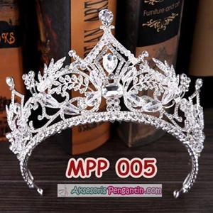 Aksesoris Mahkota Wedding Wanita l Crown Rambut Pesta Pengantin-MPP 005