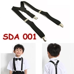 Suspender Pesta Hitam Anak Aksesoris Baju Bretel SDA 001