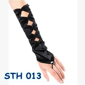 Sarung Tangan Hitam Wanita l Aksesoris Pengantin Gloves- STH 013