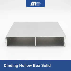 Dinding Hollow Box Aluminium Profile Extrusion