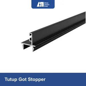 Tutup Got Stopper Section Aluminium Profile Extrusion