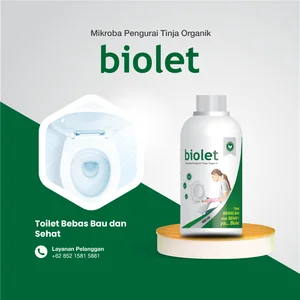 Bakteri Pengurai Tinja dan Limbah Organik Penghilang Bau Toilet  dan Kloset Biolet Bentuk Cair Ukuran 500 ML