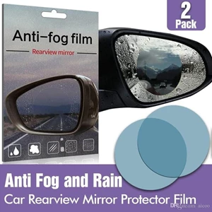 Anti Fog Film For Side - Spion Mobil Anti Embun 10 X 10 Cm Bulat