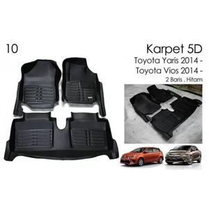 Karpet 5D Mobil Toyota Yaris 2014 - Karpet Mobil Eksclusif 5D Premium