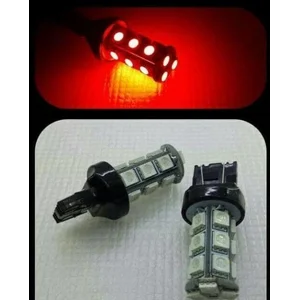 LED REM T20 4 KAKI BLITZ 18 LED Merah Strobo Kedip Lampu Bohlam