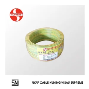 Kabel NYAF 1 x 0.75 Kuning - Hijau 100m