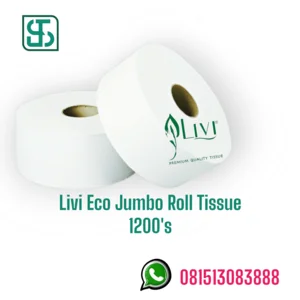 TISSUE LIVI ECO TOILET JRT 1200's (Tisu Roll Jumbo)