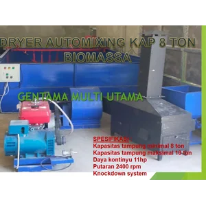 Mesin Pengering Biji Padi | Gentama Bed Dryer Kapasitas 10 Ton/jam Bahan Bakar Biomassa