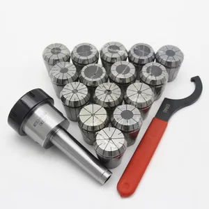 Carpentry Tools / Arbor and Collet Set 9 pcs + C key (Type ER25, MTB3)