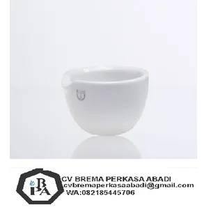 alat lab merck Mortar,with Lip inside unglazed w/o pestle, 100 ml