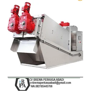 Mesin Screw Press untuk IPAL WWTP