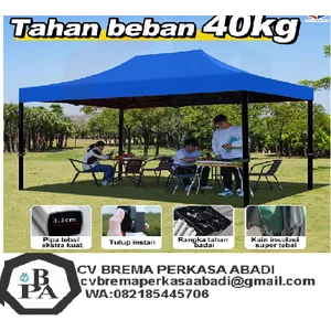 Tenda lipat 3x4/Tenda Lipat/Tenda Bazar Outdoor/Outdoor Tenda Gazebo Pameran Dagang NEW - biru 3*4 + UV
